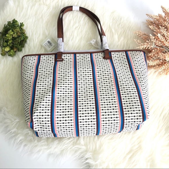 NWT Fosil Racheel Multi-Stripe Tote bag - Picture 3 of 6